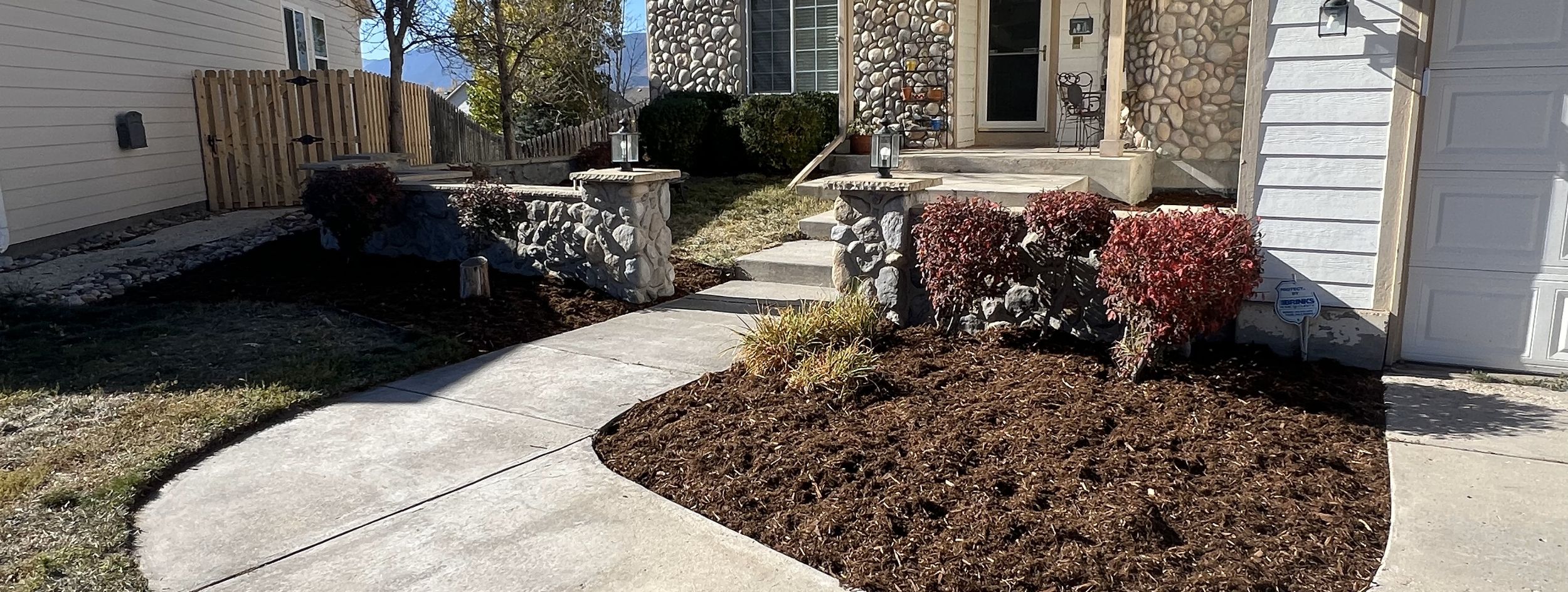 completed landscaping